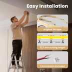 COB LED Strip 12V Warm White 2700K 528LEDs/m 2.5m IP20