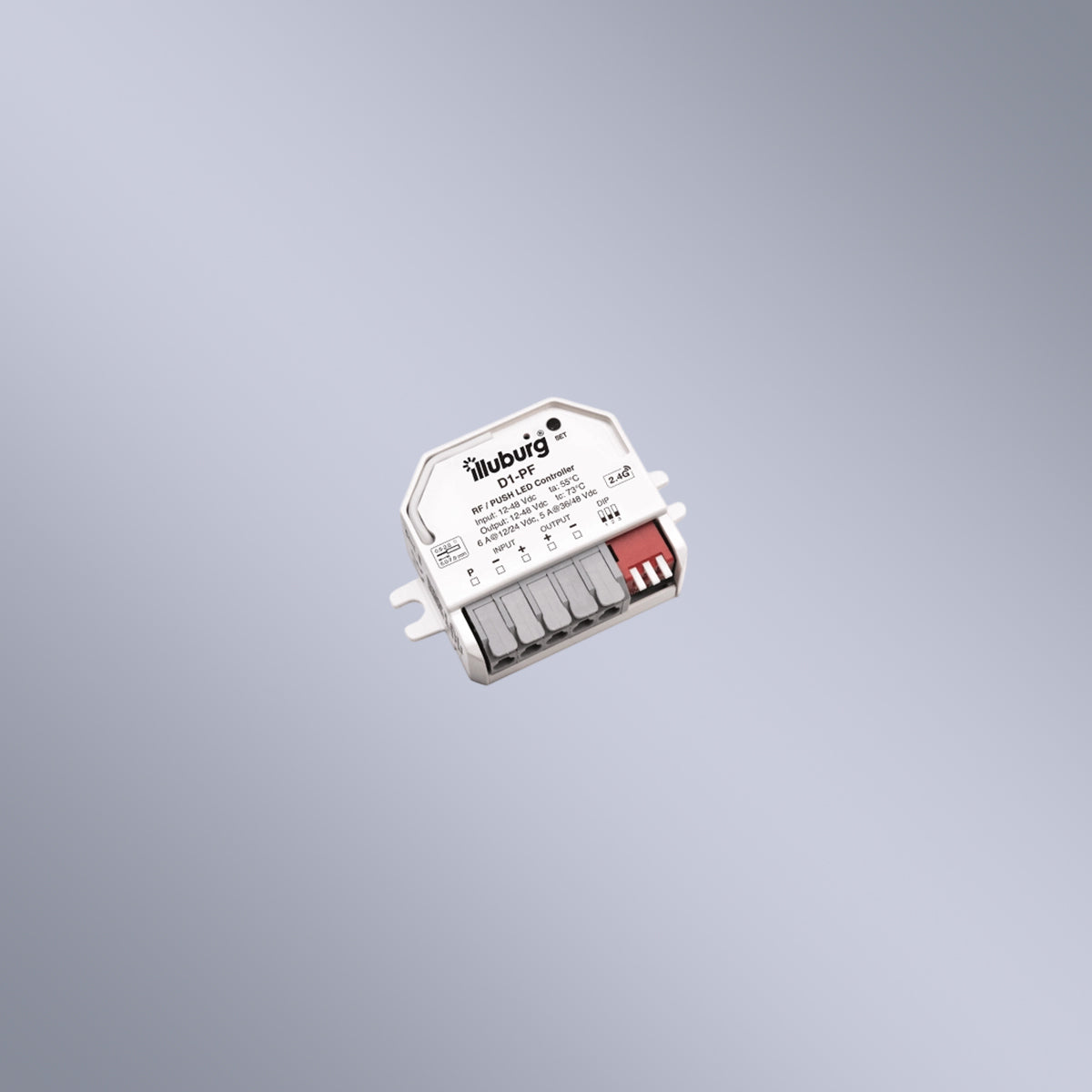 LED Dimmer 2.4GHz/PUSH for Single Color LED Strips 12–48V, IP20